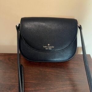 Kate Spade Black Pebbled Leather Crossbody Bag